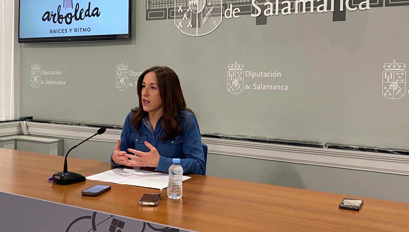 Pilar Sánchez en la presentación de Arbolar 2026
