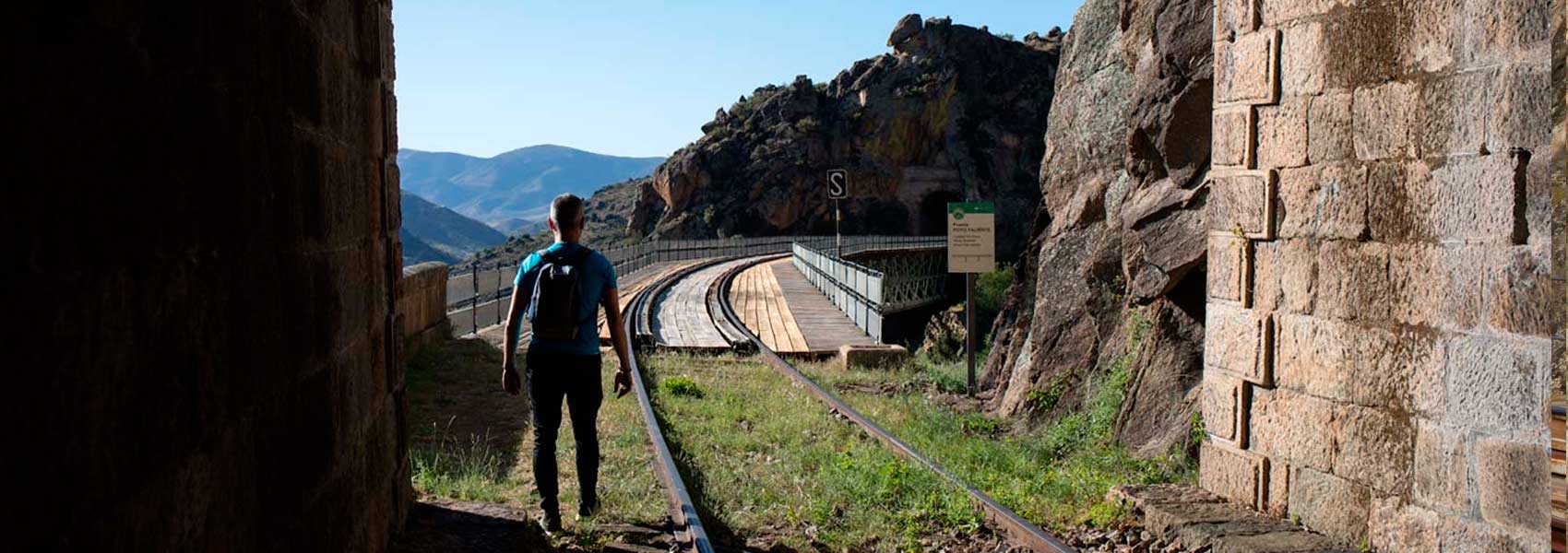 Imagen de la ruta en el puente de Poyo Valiente