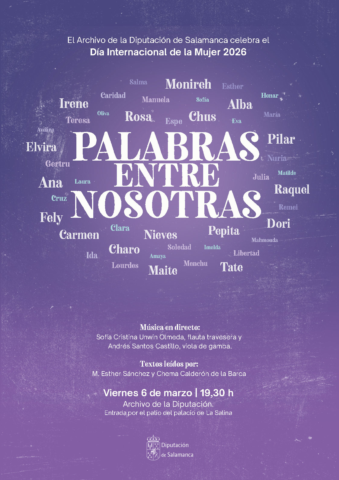 Celebración día Internacional de la Mujer 2026: Palabras entre nosotras.