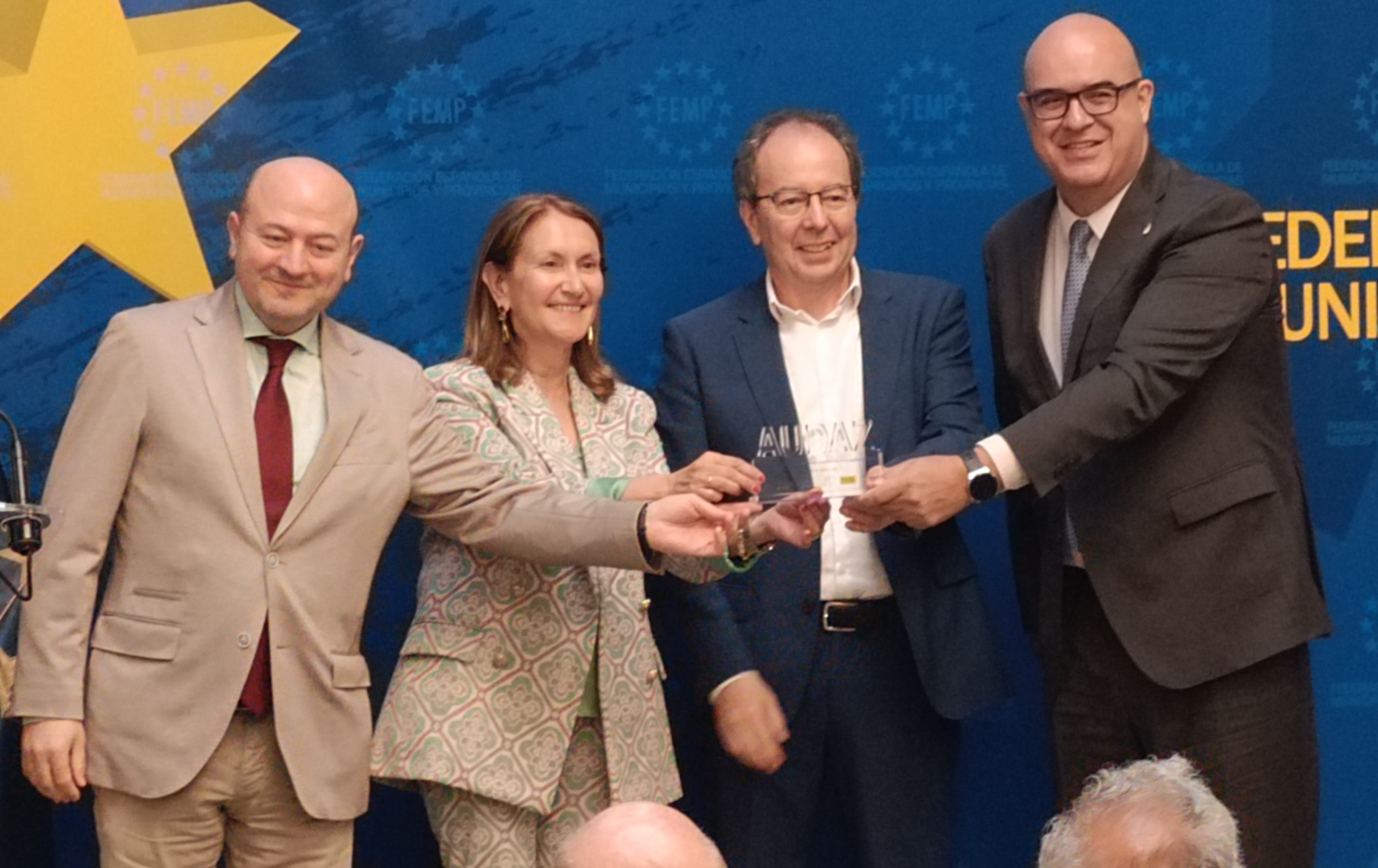 La Diputación recoge los premios Audaz en reconocimiento por su compromiso con la transparencia y el buen gobierno