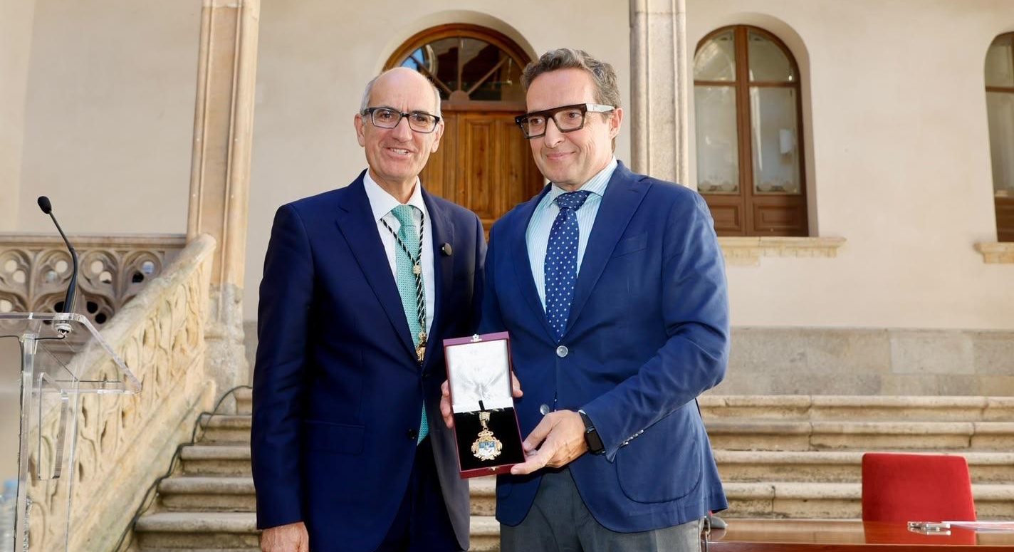 Javier Iglesias y Juan Manuel Corchado en el Día de la Provincia